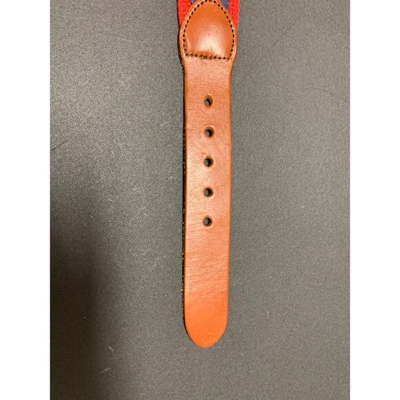 Mens Teens Leather Man LTD Belt Nautical Code Flag Leather Fabric Canvas Size 28 - Picture 9 of 12